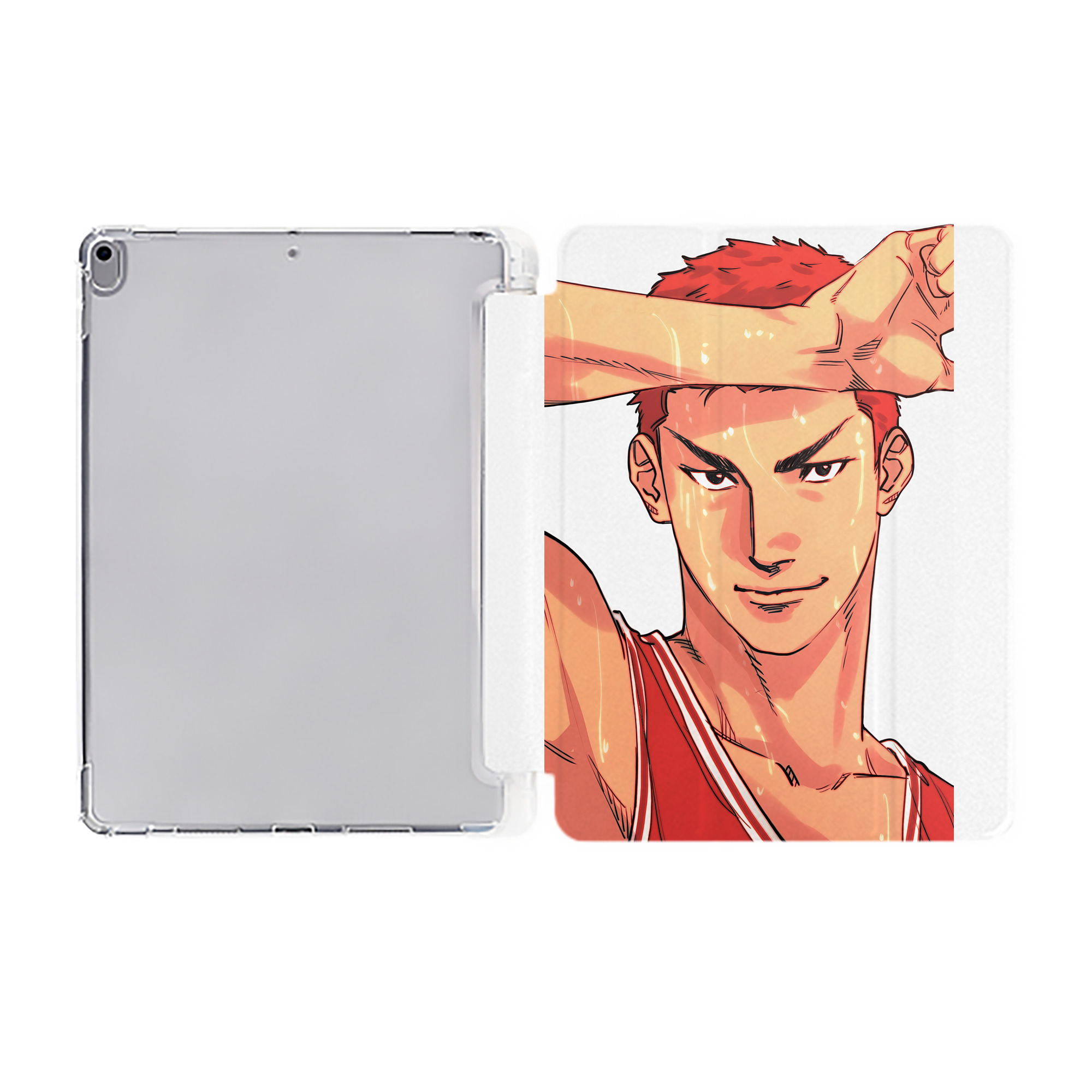 （画像用） SLAM DUNK／スラムダンク IPad ケース ペン収納付き 三つ折りスタンド PUレザー×シリコン 対応機種9.5/10.5/10.9インチ